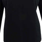 Karen Scott Top esportivo feminino com gola alta, preto, tamanho extrapequeno