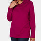 Karen Scott Top esportivo feminino com gola alta, vermelho, tamanho pequeno
