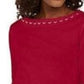 Karen Scott Top Feminino com Contas Vermelho Tamanho XX-G