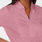 Karen Scott Top Feminino de Algodão com Ilhós e Jugo Rosa Tamanho XS