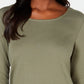 Karen Scott Top Tulip-Hem Feminino Verde Tamanho P