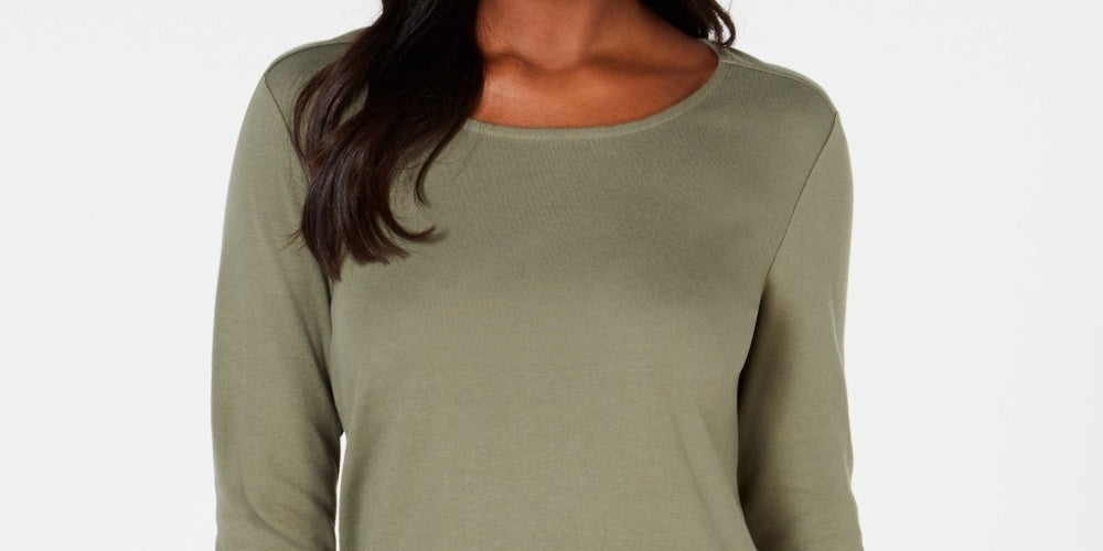Karen Scott Top Tulip-Hem Feminino Verde Tamanho P