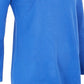 Top feminino com decote redondo e detalhes em azul, tamanho extragrande, da coleção JM