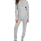 Calça de moletom feminina Ideology, comprimento total, cinza, tamanho X-S