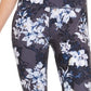 Leggings femininas estampadas botânicas Ideology, azul marinho, tamanho pequeno