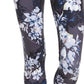 Leggings femininas estampadas botânicas Ideology, azul marinho, tamanho pequeno