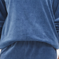 Karen Scott Moletom Feminino Petite Velour Azul Tamanho Pequeno Grande