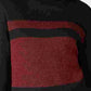 Karen Scott Suéter Feminino Canelado Color Block Manga Longa Gola Alta Vermelho Tamanho Médio