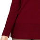 Karen Scott Suéter feminino de algodão com gola canoa, vermelho, tamanho pequeno