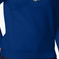 Karen Scott Suéter Feminino de Algodão com Gola V e Hardware Azul Tamanho P