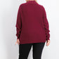 Karen Scott Suéter Cardigan Plus Size de Tricô com Cabo Feminino Vermelho Tamanho 3X