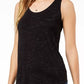 Blusa feminina Maison Jules com decote redondo, preta, tamanho X-S