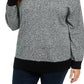 Karen Scott Suéter Feminino Plus Size Gola Falsa Algodão Cinza Escuro Tamanho 2X