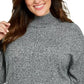 Karen Scott Suéter de algodão plus size feminino com gola falsa, branco, tamanho 2X