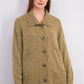 Karen Scott Cardigan Feminino com Botões Frontais e Gola Xale Marrom Tamanho XG