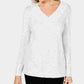 Karen Scott Suéter Feminino Manga Longa Gola V Tamanho Natural XS