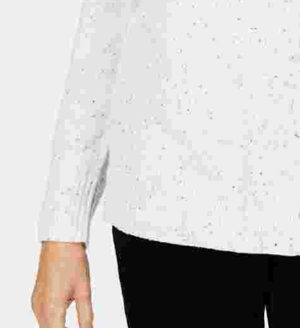 Karen Scott Suéter Feminino Manga Longa Gola V Tamanho Natural XS