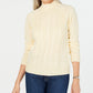 Karen Scott Suéter Feminino Petite em Tricô Amarelo Tamanho Petite