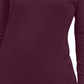 JM Collection Suéter Feminino com Manga Enfeitada e Gola V Roxo Tamanho XX-Grande
