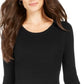 Vestido suéter de malha canelada feminino Style &amp; Co, preto, tamanho grande
