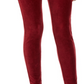 Calça skinny de veludo cotelê feminina Style &amp; Co, tamanho grande, vinho