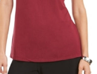 Blusa sem mangas Alfani feminina Borgonha tamanho XG vinho tamanho X-Grande