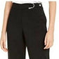 Calça culotte Alfani D-Ring feminina, preta, tamanho grande