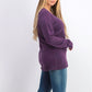 Karen Scott Suéter Listrado Texturizado Feminino Roxo Tamanho Grande