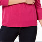 Karen Scott Suéter feminino de gola alta rosa tamanho extra grande