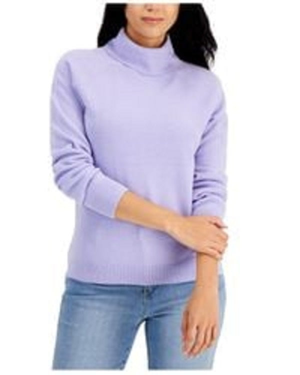 Karen Scott Suéter Feminino Gola Alta Roxo Tamanho P