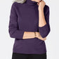 Karen Scott Suéter Feminino Gola Alta Roxo Tamanho X-G