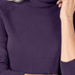 Karen Scott Suéter Feminino Gola Alta Roxo Médio Tamanho XS