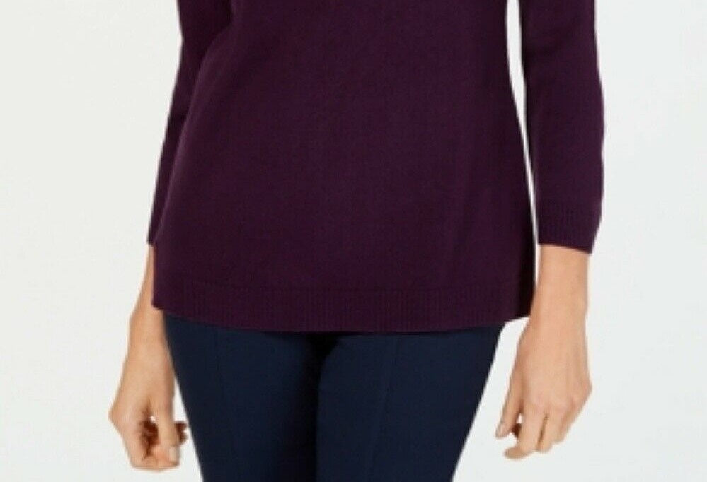 Karen Scott Suéter Feminino Gola V Roxo Tamanho XS