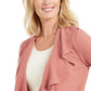 Karen Scott Cardigan Feminino com Babados na Frente Rosa Tamanho XXG