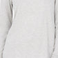 Blusa feminina Charter Club com gola alta canelada mesclada, cinza, tamanho extragrande