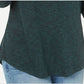 Blusa feminina de manga comprida e decote redondo, estilo &amp; co., verde, tamanho médio
