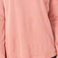 Blusa térmica feminina de algodão com decote aberto Style &amp; Co, vermelha, tamanho pequeno