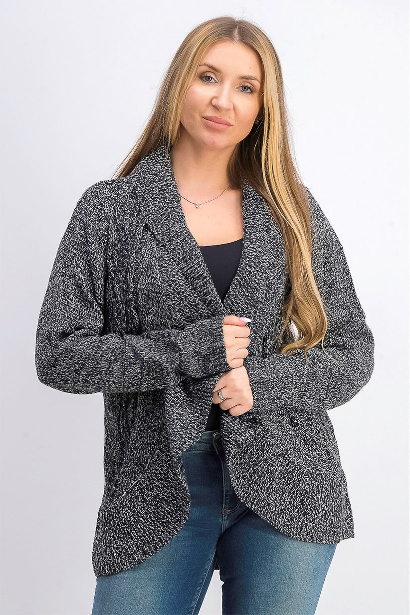 Karen Scott Cardigan Cocoon Feminino Preto Tamanho P