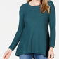 Suéter túnica feminino estilo &amp; co, verde, tamanho grande
