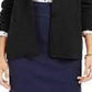 Jaqueta Blazer Feminina Charter Club Preta Tamanho X-G