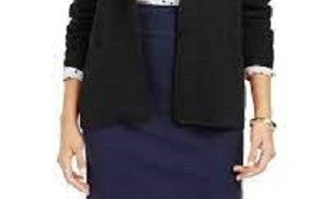 Jaqueta Blazer Feminina Charter Club Preta Tamanho X-G