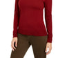Charter Club Feminino Merino Wool Gola Alta Vinho Tamanho XXG