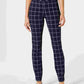 Calça feminina Charter Club Windowpane azul tamanho 8