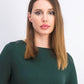 Suéter de malha com babados e bainha plissada feminino Style &amp; Co, verde escuro, tamanho extragrande