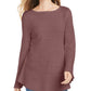 Suéter túnica feminino estilo &amp; co, pequeno, com babados, roxo, pequeno, médio
