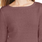 Suéter túnica feminino estilo &amp; co, pequeno, com babados, roxo, pequeno, médio