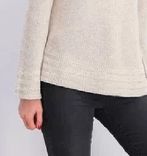 Suéter pulôver feminino estilo &amp; co, malha boxy, bege, cáqui, tamanho XXG