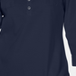 Camisa polo feminina Karen Scott Petite manga 3/4 azul marinho tamanho P
