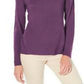 Karen Scott Suéter Feminino Petite com Ombros Abertos, Roxo Médio, Tamanho Petit