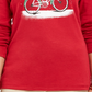 Karen Scott Camiseta Feminina Snow Bike Algodão Vermelha Tamanho XX-G